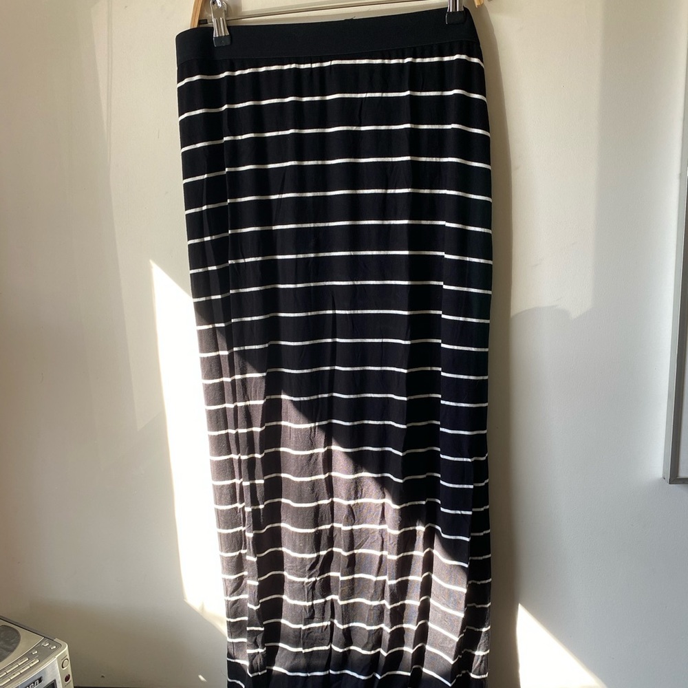 Black and White Maxi Skirt